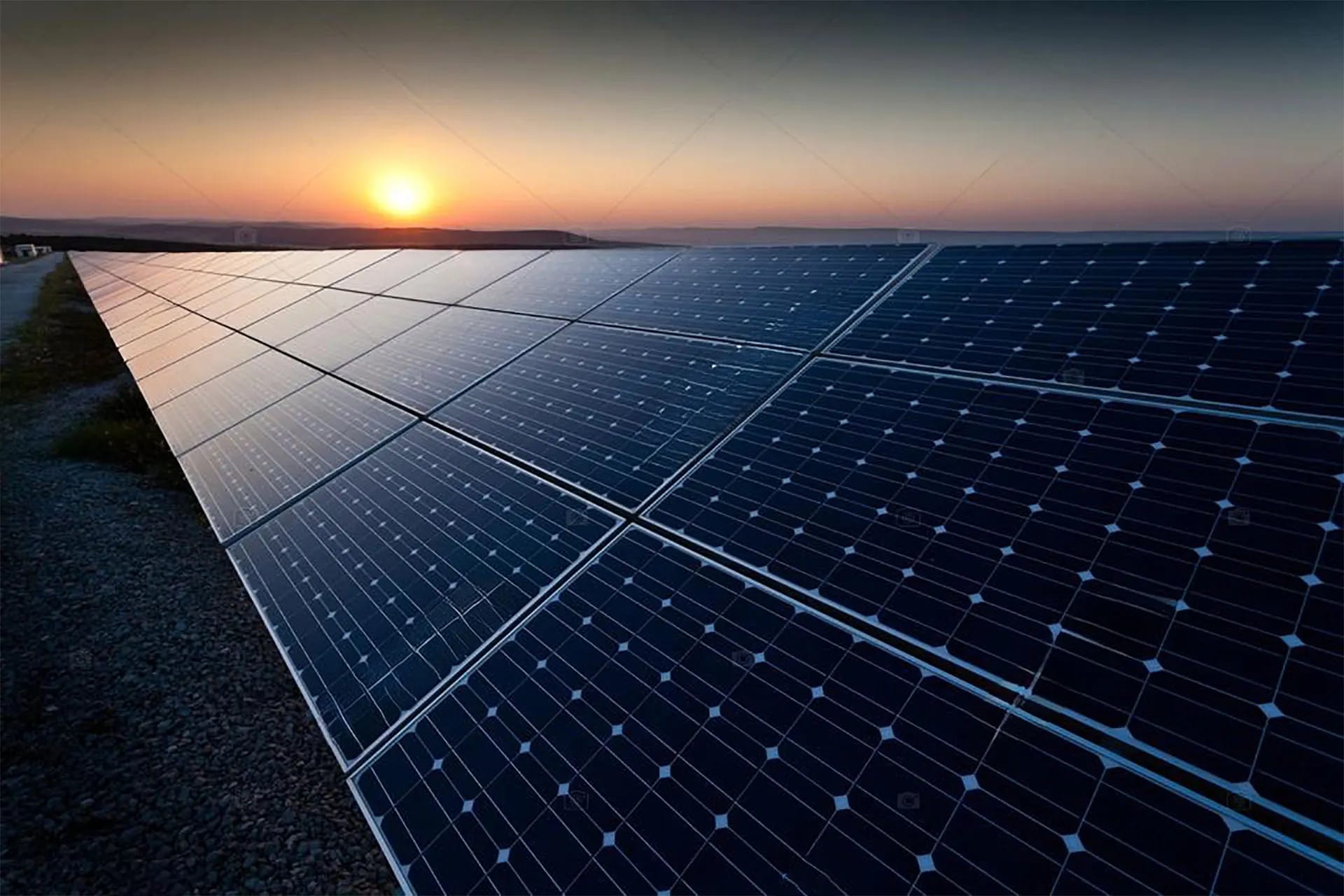 centrale utilisant l'énergie solaire renouvelable